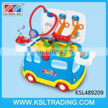 Doctor toy kit vehicle toy with light and sound for children