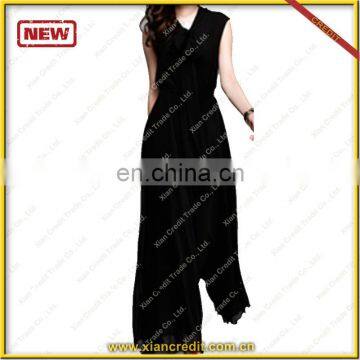 V neck dress plus size maxi muslim