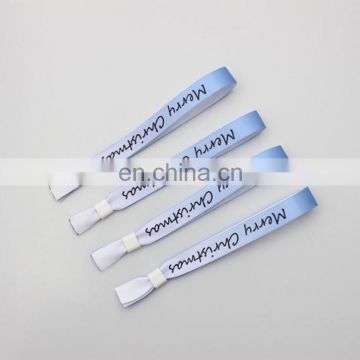 Fashionable Event Fabric Woven Polyester wristband printer