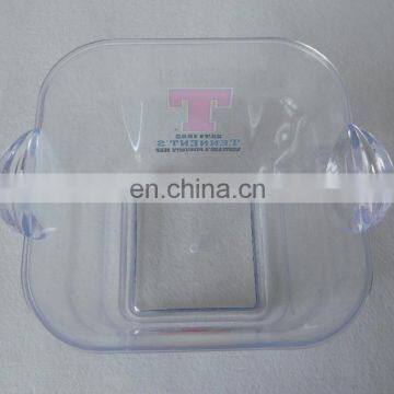 Transparent Square Ice Cooler Bucket With Two Handles photo-2