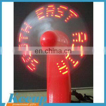 Customized LED plastic electronic small hand fan