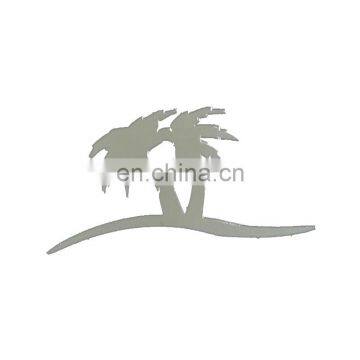 top grade top sell popular metal tree logo stickers