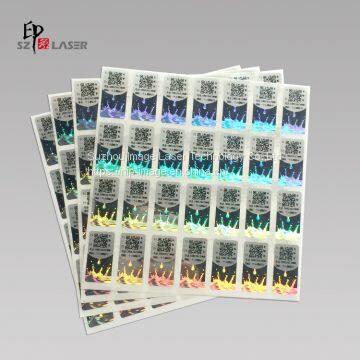 Round Laser Etched Adhesive Security Hologram Labels With Serial Numbers photo-3
