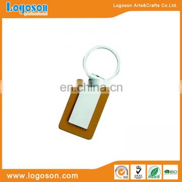 Custom leather key chain, genuine leather logo keyring