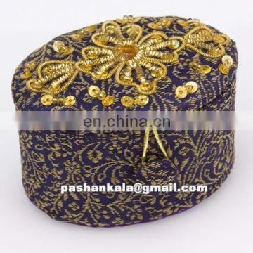 Beautiful Zari Hand Embroidery Jewelry Box