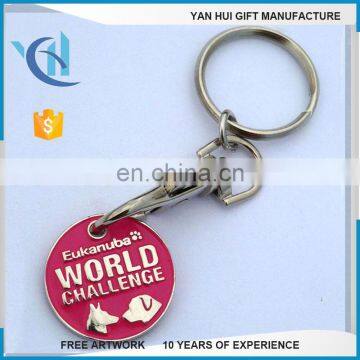 Customized Logo Shopping Cart Coin Key Chain photo-2