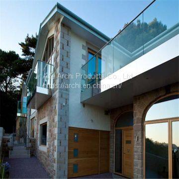 Balcony Framess Glass Balustrade Aluminum U Base Channel Glass Railing