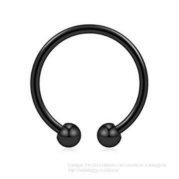 Ins Hot Sell Stainless Steel Smooth Ball Earrings, Nose Studs Earrings, Piercing Earrings, Body Piercing, Foreign Trade Jewelry Manufacturers photo-5