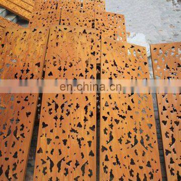 Indoor Decorative Corten Steel Garden Screen