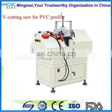 Upvc v cutting machine with model SJV-60 for upvc door window making