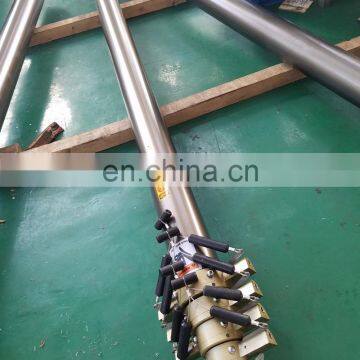 Trailer Mounted IR Lights 12m Pneumatic Mast ,10m Telescoping PTZ Camera Mast Pole photo-2