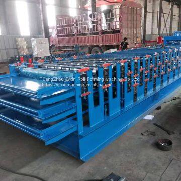 2019 Metal Roof Panel Sheet Triple Layer Roll Forming Machine for Sale photo-5