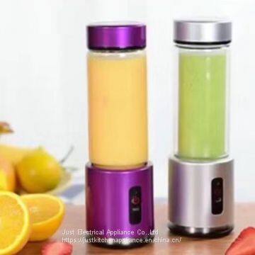 350ml 100W SUS304 4000mAh USB Charging Electrical Blender Porable Slow Juicer Glass Juicer Cup