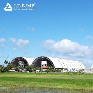 Large Span Steel Space Frame Structure Coal/Cement/Limestone/Clinker/Grain Storage Sheds Structure photo-2
