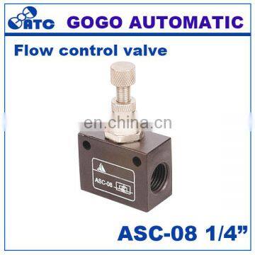 Pneumatic flow control valve ASC-08