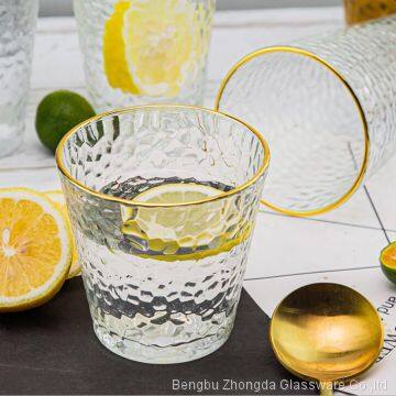 Японский стильные стеклянные виноритра с тисненым узором photo-3