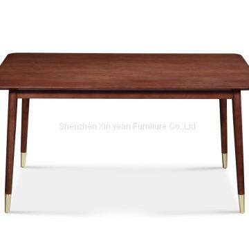 Retro Oak Kitchen Table Kitchen & Dining Furniture Sets Rectangular Wooden Dining Table Set for 6 for Sale photo-2