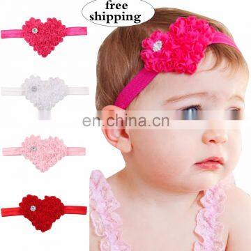 Girl Bow Knot Flower Stripe Children Kids Hair Band Top Korea Baby Headband Valentines Day photo-6