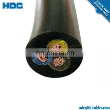 NSSHOU Mechanically robust rubber sheathed mining cable 600V EPR insulated braiding screen CPE sheath submersible pump