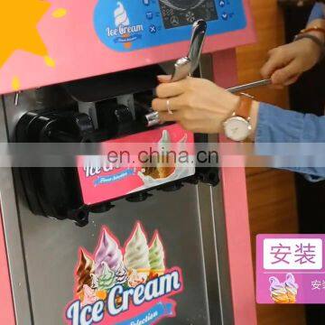 commercial mini soft ice cream maker machine