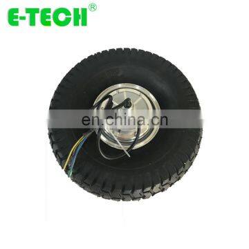 E-tech CE approved 15 inch 48V/36V 250W/350W/400W wheelbarrow BLDC gear hub motor wheel