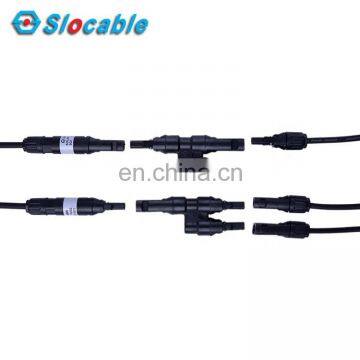 Slocable PPO Plastic Houdings Solid Copper PV Solar T Y Branch Connector