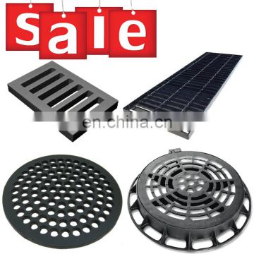 High performance heavy duty ductile iron manhole cover/cast iron drain grate/trench drain grating cover