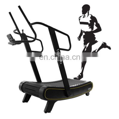 Curved treadmill & air runner without motor for functional trainer buy cheap mechanical Low Noise woodway exercise equipment