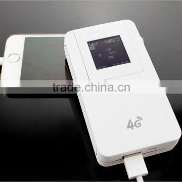 Hot sale TDD/FDD 4g wireless router with sim card slot and power bank