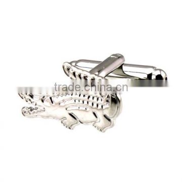 Men's Cufflinks New Crocodile Silver Cuff Lins for Shirt 18mm M3874