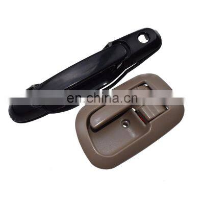 2 pcs Outside Inside FRONT Left Side Door Handle For 98-03 TOYOTA SIENNA