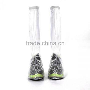 Transparent rain-proof shoe cover man galoshes with high quality