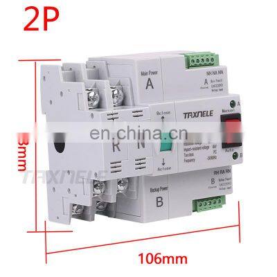 MCB Type Dual Power Automatic Transfer Switch 2P 100A ATS Circuit Breaker Electrical Switch photo-2