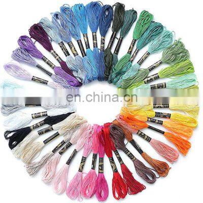 WT rainbow color embroidery floss 100 skeins per pack with cotton for cross stitch threads