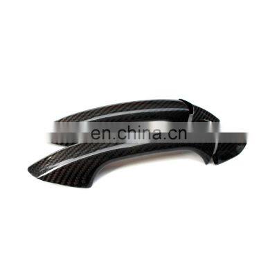 Carbon Fiber Door Handle Cover Trim For Mercedes-Benz C/E Class GLC Coupe 2Door photo-3