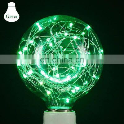 New Arrival 3w LED Bulb Edison G95 E27 220V Colorful Christmas String Light Bulb photo-4