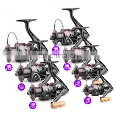 Amazon Горячие продажи. 12BB Рыболовные снасти для карповой рыбалки с деревянной рукояткой. Оптовая продажа. Спиннинговые рыболовные катушки для прибрежной рыбалки photo-5