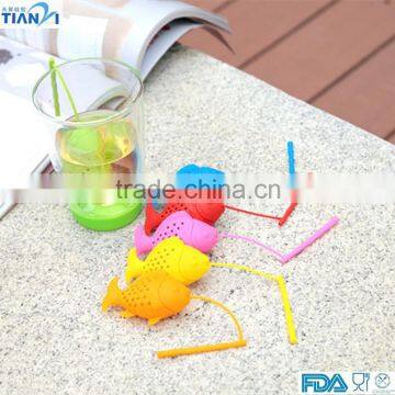 2015 Newest Color Less Pink FDA Approved Silicone Tea Strainer photo-3