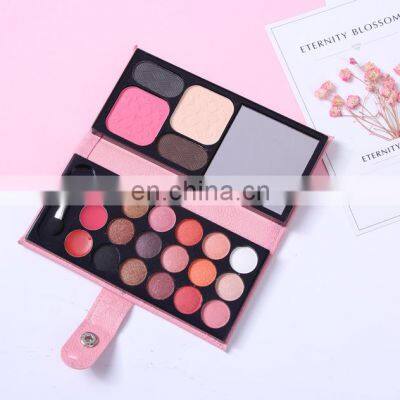 Wallet Shape Affordable Creative Design Leather Packing Combo Eye Shadow Palette Packaging Case