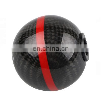 Real carbon fiber auto parts 5 gear speed shift knob, universal manual shift knob 5 speed