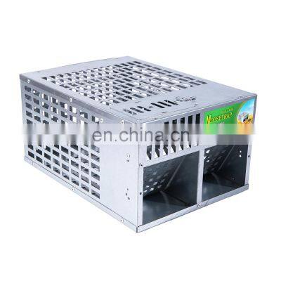 Cat Mouse Catch Trap Cage Mouse Repeller for Sales Hot Sales LB-02 Galvanized Iron Galvanized Steel Wire Double Door Live Animal