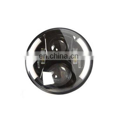 Передние фары с LED и желтым кольцом для Jeep JK 2007 - 2017 годов, Shanghai Sanfu photo-2