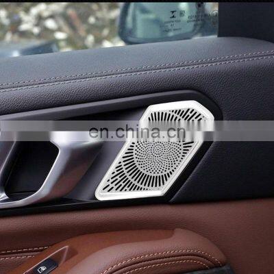 For BMW X5 X6 X7 G05 G06 G07 2019-2020 Aluminum Alloy Rear Door Handle Speaker Cover Trim Interior Car Accessories photo-3