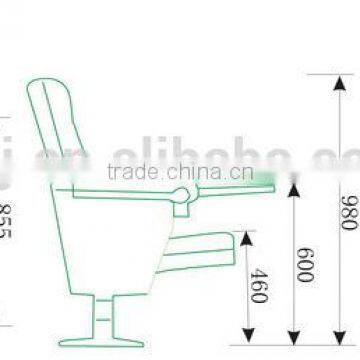 Cheap Theater Furniture Type Foldable Auditorium Chair HJ62A-L photo-5