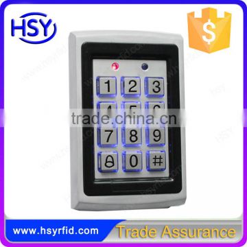 Metal case 125Khz em Card entry lock door keypad access control 7612