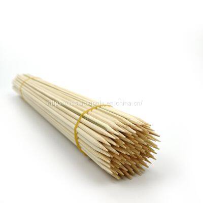 Natural Bamboo Color Low Cost BBQ Bamboo Skewers 7-inch bamboo kabob skewers