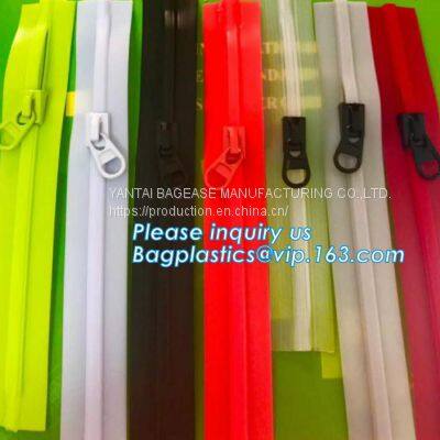 TPU Coating Waterproof Open End Nylon Zipper For Outdoor Garment, Nylon Waterproof Zipper With Auto Lock Slider Zipper photo-2
