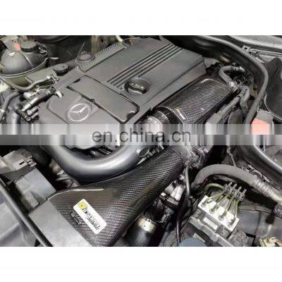 Cold Air Intake Kit Manufacturer Hot Sale Dry Carbon Fiber Auto Parts For BENZ W204(C200 1.8T)