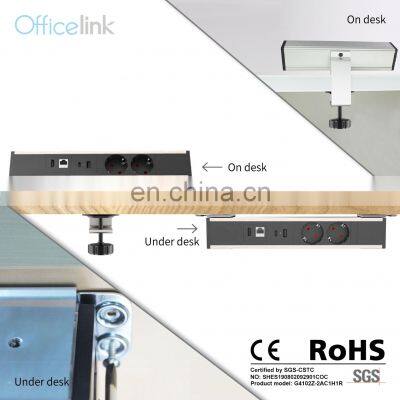 EU Desk Socket With Data Outlets and USB A&C Charger photo-2