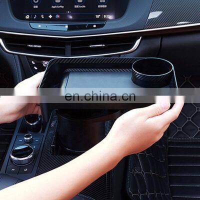 SUV ORV CRV SEADAN Universal 360 Degree Adjustable Plate Hamburger French Fries Drink Cup Holder Expander With Tray photo-3